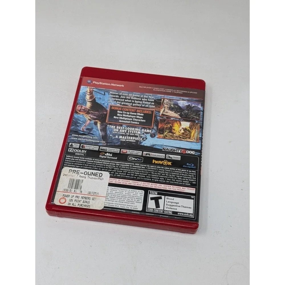 Uncharted 2: Among Thieves Game of the Year Edition PS3 Playstation 3 Complete‎